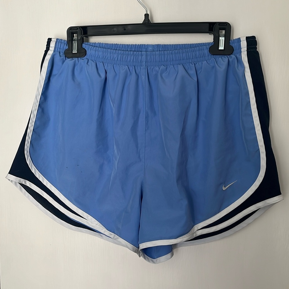 Blue Nike shorts
